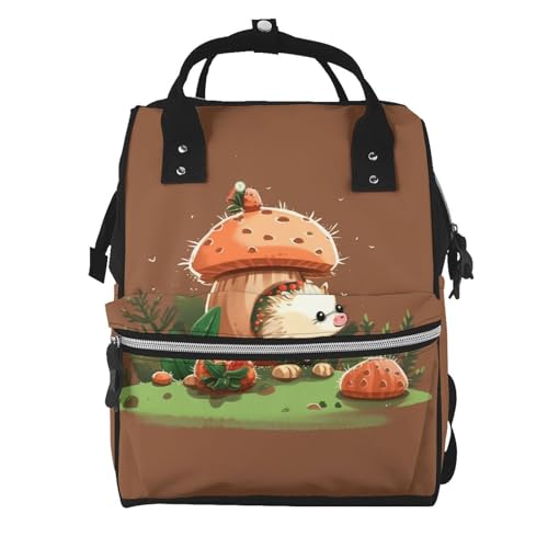 Sac à dos à langer grande capacité pour maman motif hérisson idéal sorties