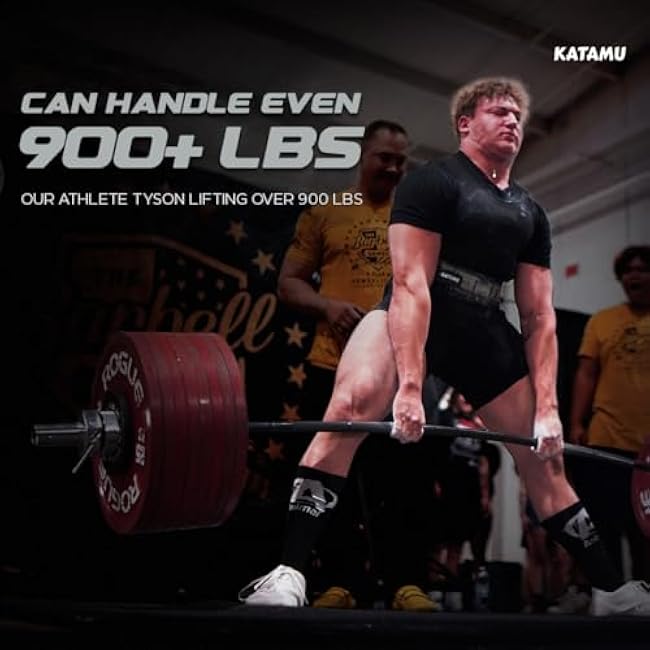 Katamu Premium Leather Lever Weightlifting Belt ¨C Secure Steel Lever, Powerlifting Support for Deadlifts, Squats & Heavy Lifts - Lift More