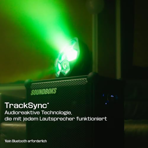 SOUNDBOKS Lightboks Tragbares Partylicht, Kompatibel mit allen Lautsprechern, Musikgesteuertes Licht Audio-reaktiv mit App-Steuerung, IP65 Wasserdicht, TeamUp-Verbindung Ideal für Outdoor & Events. – Bild 4