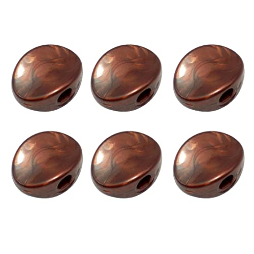 Image of VELURA 4x6pcs Guitar Tuning Pegs Tuners Machine Heads Replacement Knobs Coffee|6 Pieces Tuning Peg Buttons (Including Screws and |Tuning Pegs| Guitars & Basses |Musical Instruments & Gear