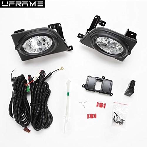 Fits 2006 2007 2008 Honda Civic Sedan 4 Dr Fog light Kit w/Bezels/Wiring/Switch/Halogen Bulbs
