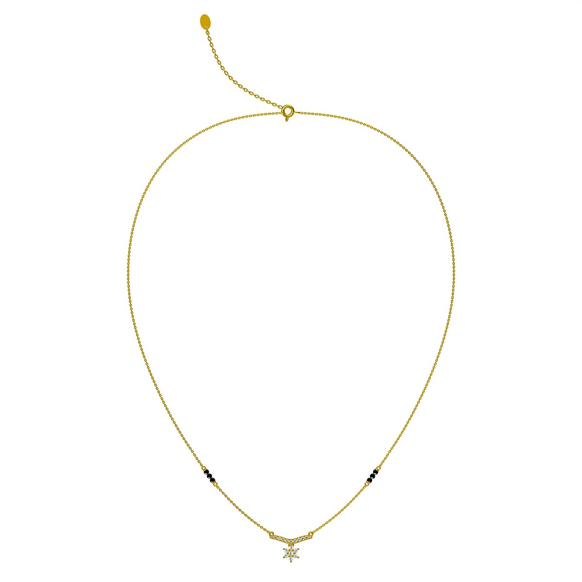 Dakshyani Diamond Mangalsutra | BIS Hallmarked | 18k Gold Vermeil | Gifts For Girlfriend | Gift For Women & Girls| 1 Year Warranty*-image-48