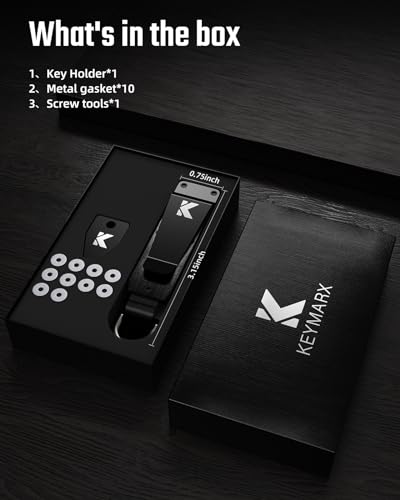 Image of Key Organizer for Men Compact Key Holder Minimalist Key Case Metal Key Chain Key Holder for Keychain Secures 2-5 Keys