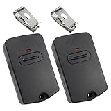 QSDIYRF 2 for GTO Mighty Mule Gate Opener Remote FM135 RB741 Gate Remote Control 3 Position 9 Dip Switches Single Button Gate Openers (318MHz, Pack of 2)