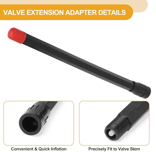 Image of 10pcs 150mm Tire Valve Extension Universal Plastic 180 Degree Tyre Valve Stem Extender for Car Motorcycle RV Truck Bike