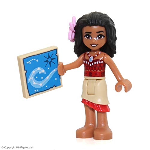 LEGO Disney: Moana Minifigure - Moana (Tan Skirt, Bright Pink Flower) 41150