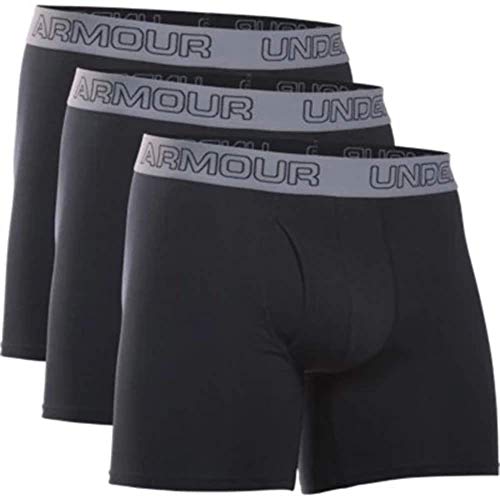 Under Armour Men's Charged Cotton Stretch 6” Boxerjock – 3-Pack