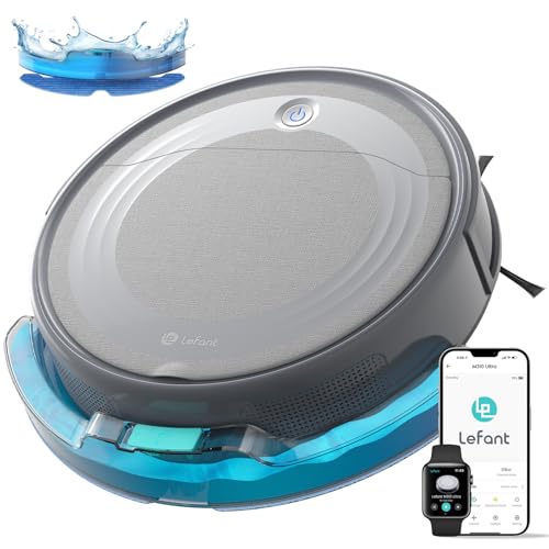 Lefant M310 Ultra Robot Vacuum and Mop, 6000Pa Suction-Slim Robotic Cleaner with ToF LiDAR Navigation, Accurate Obstacle Avoidance, WiFi/App/Alexa Control, 170min Runtime, for Pet Hair and Home