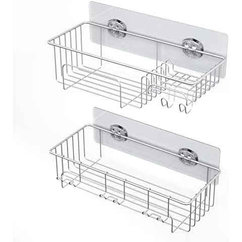 YORBAY Estantes Cesta Ducha Adhesivo Cover
