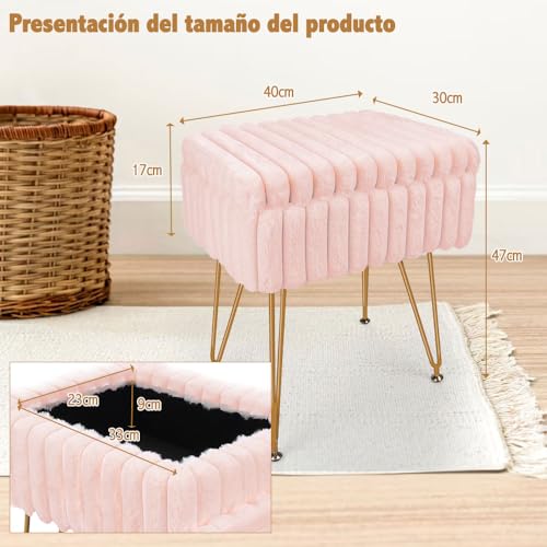 Review de Taburete rosa los más recomendados. 14 Imagen adicional