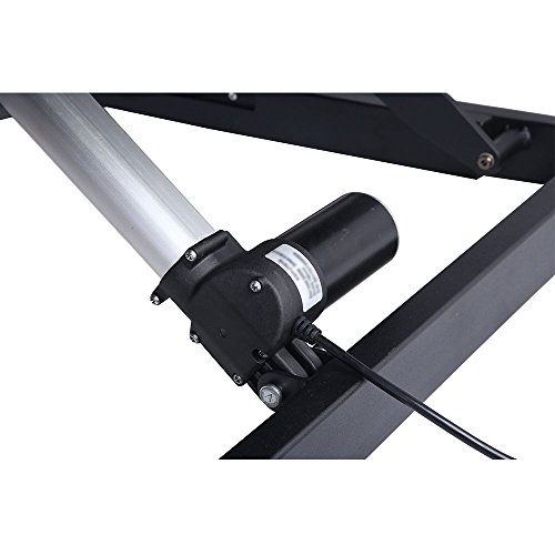 ApexDesk EDR-3612-BLACK ZT Series Height Adjustable Sit to Stand Electric Desk Converter, 2-Tier Design with Large 36x24" Upper Work Surface and Lower Keyboard Tray Deck (Electric Riser, Black)