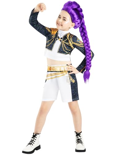 RUBIE'S Netflix KPOP Demon Hunters officiel - Déguisement classique de Rumi/Huntrix version Gold - Taille 11-13 ans