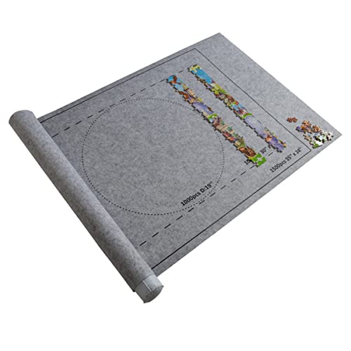 SCHMICKER Rompecabezas Mat Jigsaw Roll Felt Mat Play Mat Grande Cover