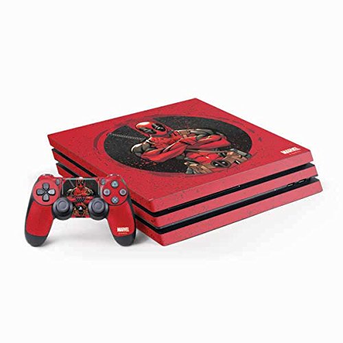 Skinit Decal Gaming Skin Compatible with PS4 Pro Console and Controller Bundle - Officially Licensed Marvel/Disney MERC with A Mouth Design