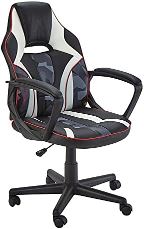 X-Rocker Atreus PC Gaming Chair, Height Adjustable Mid-Back Home Office Chair Swivel Seat for Juniors and Teens