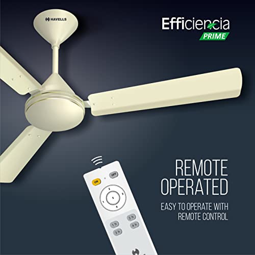 Compare Havells 1200 mm Efficiencia Prime High Speed, BLDC Motor, Energy Efficient with Remote