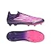 Adidas Unisex-Adult F50 League Laceless Firm Ground/Multi Ground Lamine, Unity Purple/White/Lucid Lemon, 10