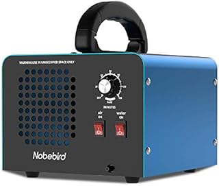 Nobebird Ozongenerator Luftreiniger, 28000 mg/h Ozon Luftreiniger Deodorant mit Luft- und Wasserreinigungsmodi, 120 Minuten Timer, reinigt bis zu 300㎡, beseitigt Rauch/Haustiergeruch/Schadstoffe
