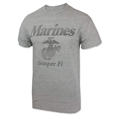 Armed Forces Gear US Marine Corps Reflective PT Short-Sleeve T-Shirt - Official Licensed United States Marines Shirts for Men