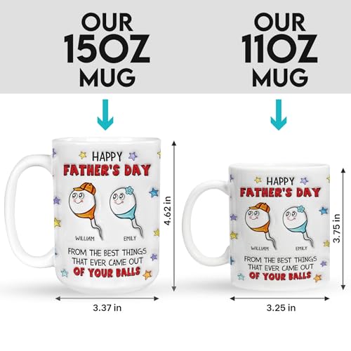 Taza para Día del Padre con mensaje divertido personalizable miniatura 4