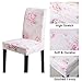 Celevingne Dining Room Chair Covers Set of 6, Stretch Soft Spandex Removable Washable Chair Slipcovers for Dining Room,Hotel,Ceremony (Pink Rose, 6 Pack)