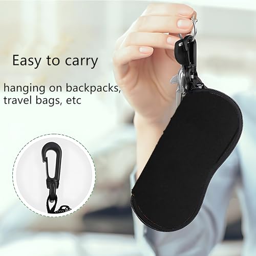 Image of Sunglass Case Soft Glasses Case 2 Pack Eyeglass Case With Hook Sunglass Organizer For Women