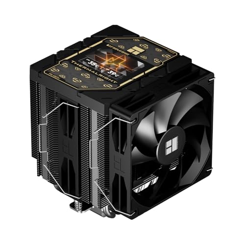 Image of Thermalright Peerless Assassin 120 Vision Black CPU Air Cooler,Twin Tower Cooler 1850RPM,320x240 Resolving Power IPS Screen with 2.8in,Computer Cooler for Intel lga1851 /1700 /115x,AM4 /AM5