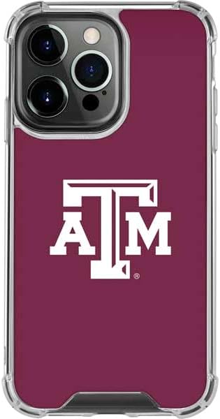 Skinit Clear Phone Case Compatible with iPhone 13 Pro - Officially Licensed Texas A&M University TAM Design