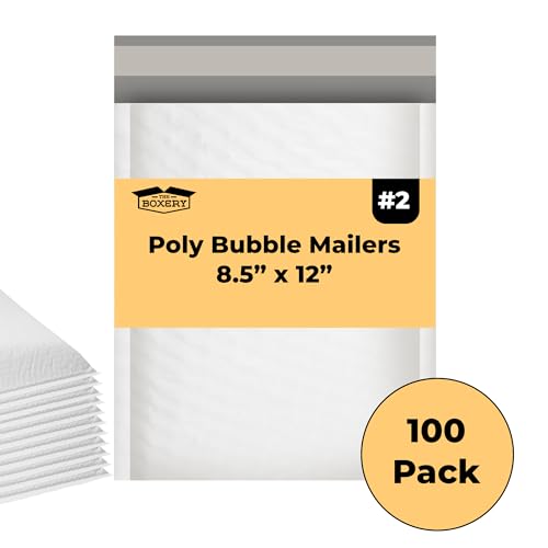 100#2 8.5x12'' Poly Bubble Mailers from The Boxery