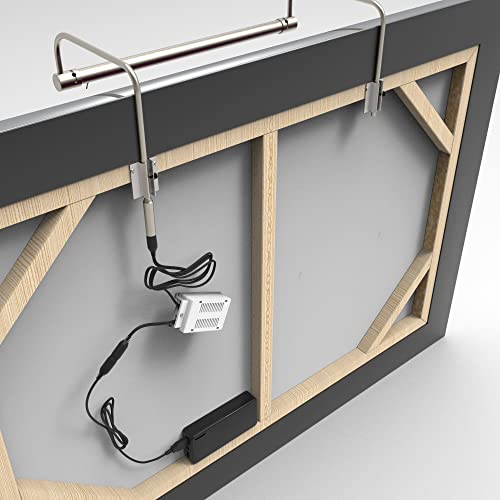 Cocoweb Battery Operated Frame Light In Satin Nickel - 12 Inch, Rechargeable Battery Included, Led, Remote Control, Dimmable #TOP4