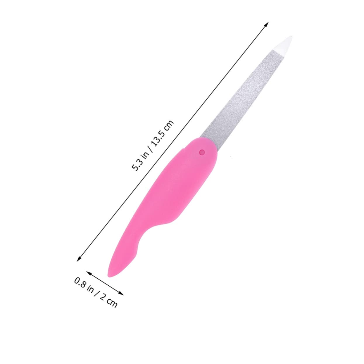 PACKOVE 3Pcs Stainless Steel Nail Files Durable Manicure for Smooth Shiny Fingernails Portable Nail Buffing Tools for Home and Travel Use