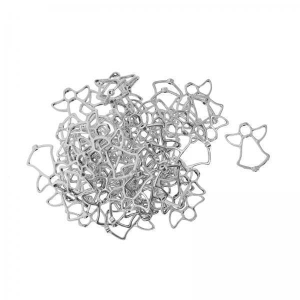 SNAPPSY 2x50Pcs Angel Beads Charms Pendents for Jewelry Making Birthday Gifts Earrings-image-3