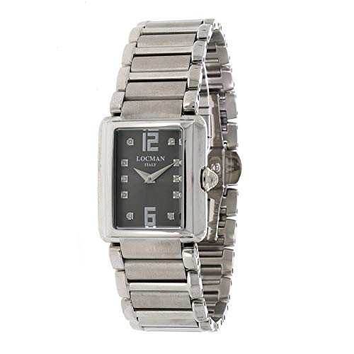 Locman Italy Giannutri - Reloj de mujer antracita diamante titanio / acero ref. 670