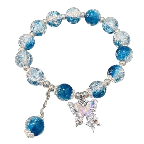 Butterfly Bracelet for Women Matching Beaded Bracelets Glass Bracelet Sister Crystal Bracelets4