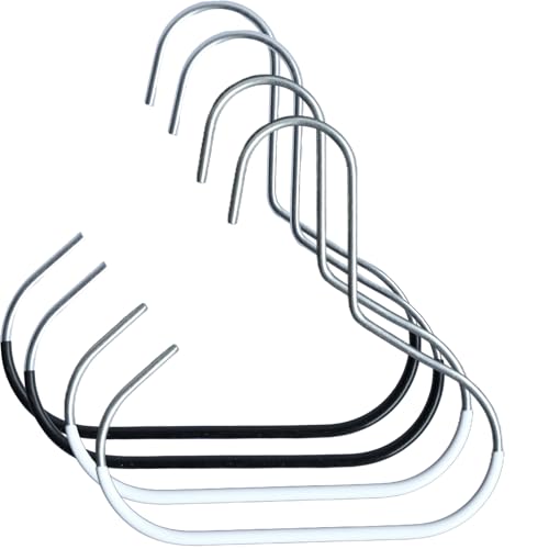 Hat Hanger,4 Pack Hat Storage for Baseball Caps,Scarf Hangers, Metal Non-Slip Hat Organizer for Ties Scarves Belts Tank Ties Tops Hat Hooks(White Black)