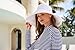 Women's Beach Hat - UPF 50+ Sun Protection - Brittany in White