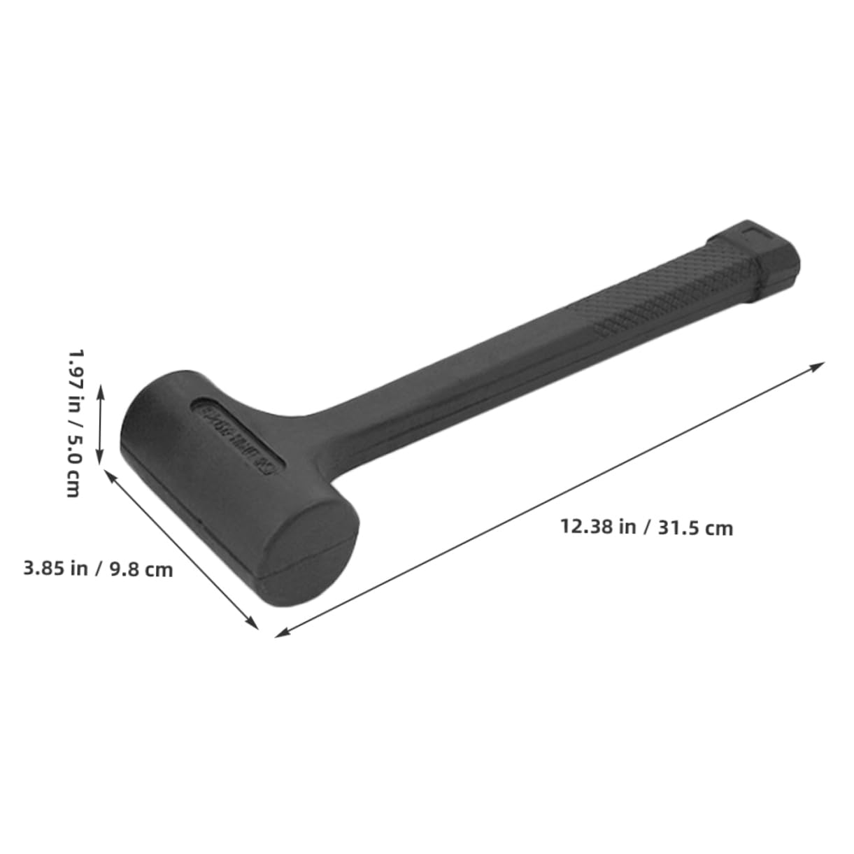 Holibanna Ergonomic Design Non-slip Hammer Handle Rubber Head for Woodwork Multi-functional Mallet Safe for Home Use