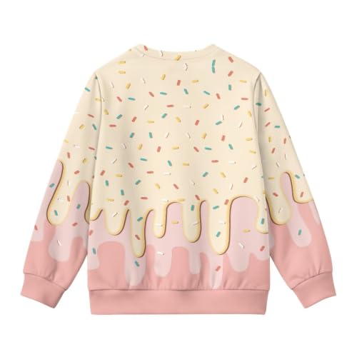Image of Girls Cardigans Sweater Long Sleeve Crew Neck Button Down Sweaters School Outerwear for Kids Fall Winter Tops