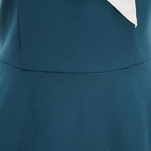 Robe de cocktail festive au design trapèze rétro épuré