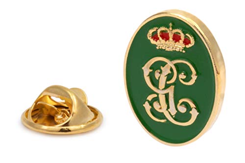 Gemelolandia | Pin de Traje del Escudo de la Guardia Civil Verde y Dorado 18mm | Pines Originales Para Regalar | Para las Camisas, la Ropa o para tu Mochila | Detalles Divertidos