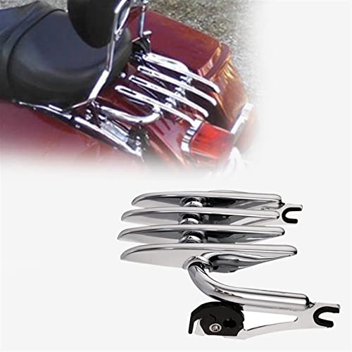 Dossier sissy bar de qualité supérieure et porte-bagages en acier robuste pour Harley Custom