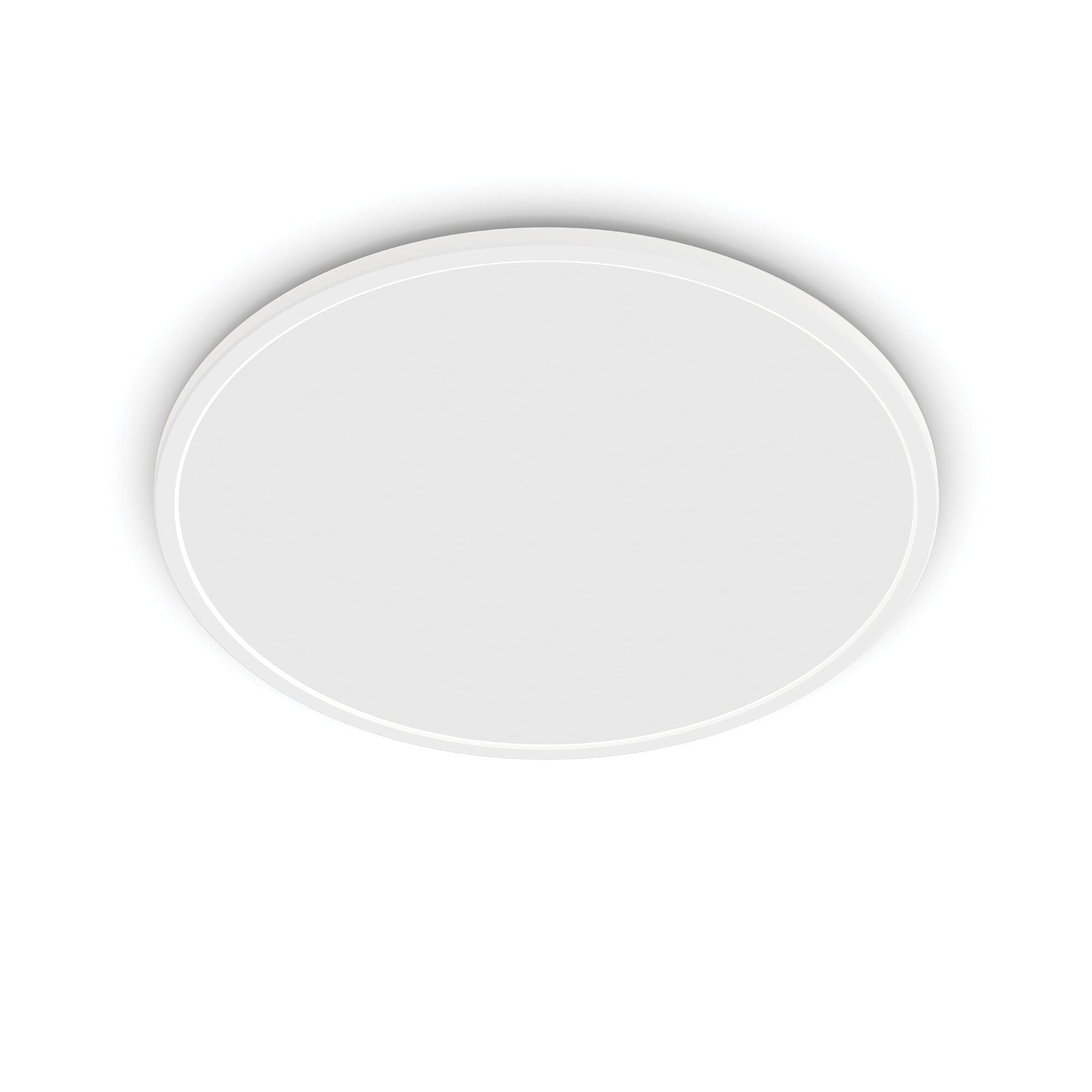 Philips Philips LED SuperSlim SceneSwitch Dimmable Ceiling Light 2700K 22W [Warm White - White] For Indoor Home Lighting in Livingroom a