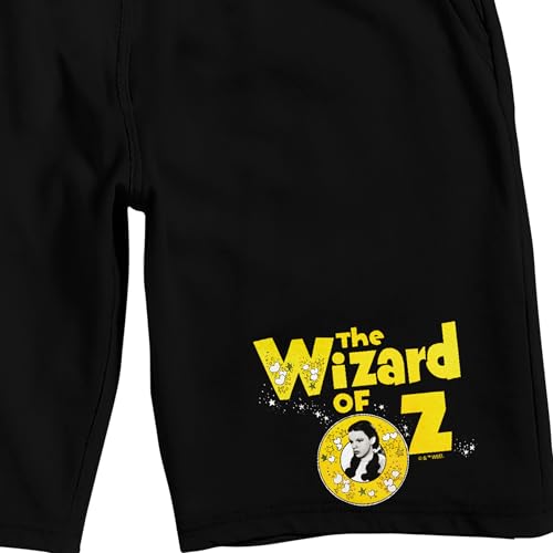 Bioworld The Wizard of Oz Dorothy Title Men's Black Sleep Pajama Shorts2