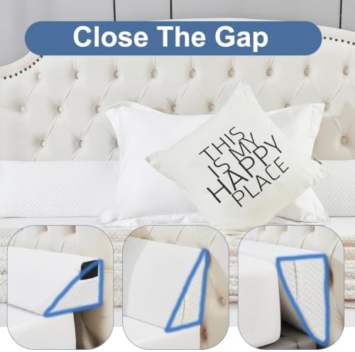 Gehannah King Bed Wedge Pillow for Headboard, 76x10x6 inch - 3