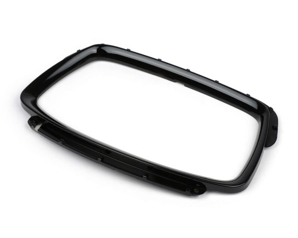 MOTO NOSTRA Tachorahmen schwarz glänzend für Vespa GTS 125 Super Supertech, Vespa GTS 300 Super HPE Supertech Ersatz Tachoumrandung Tachoblende