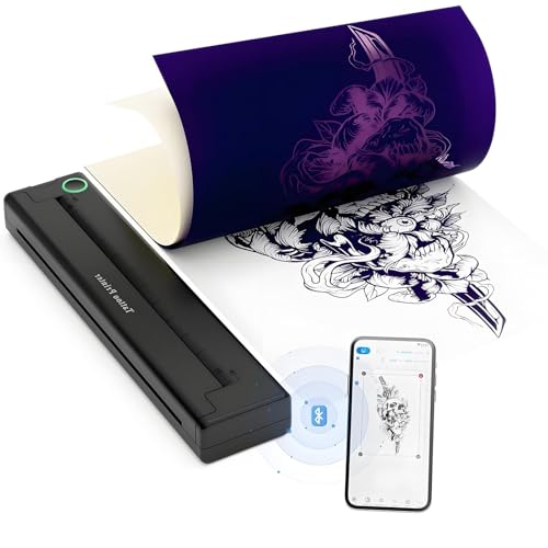 Machine de pochoir thermique portable sans fil pour stencils de tatouage A4