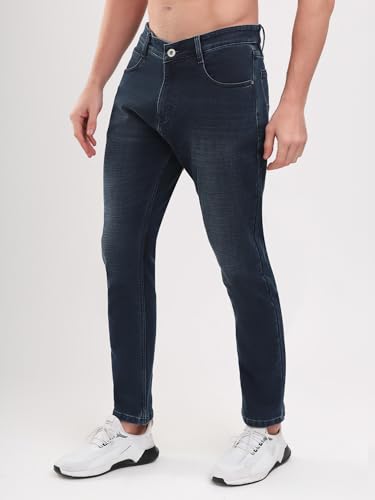 Image of SPARKY Men's Blue Narrow Fit Jeans