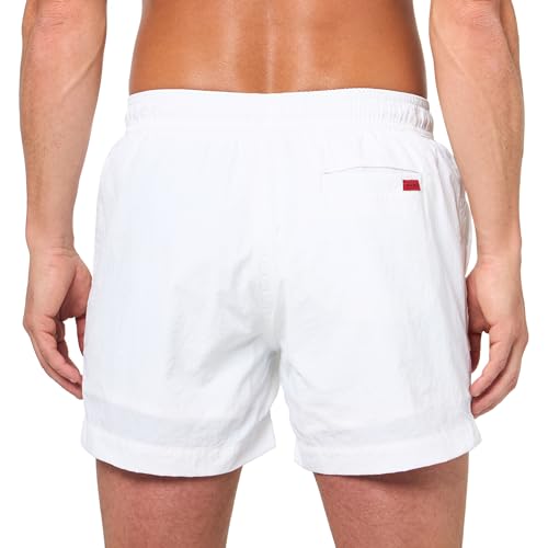 HUGO Men's Standard Dominica Patch Logo Quick Dry Swim Trunks2