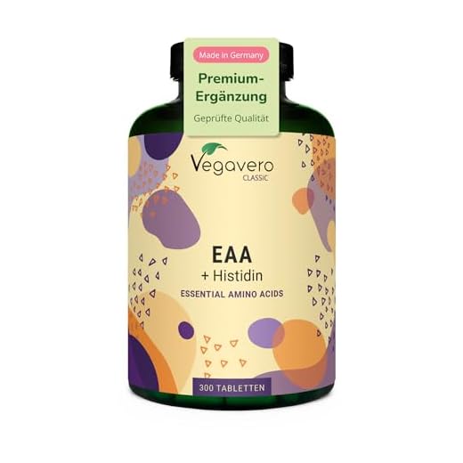 Vegavero ® EAA Tabletten | 100% NATÜRLICH – nicht synthetisch | Alle 8 EAAs inkl. BCAA (2:1:1) + Histidin | Vegan | 1000 mg Aminosäuren pro Tablette | Ohne Zusatzstoffe | 300 Tabletten