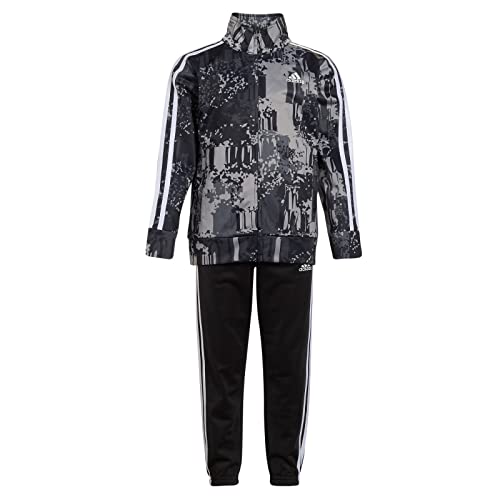 adidas Boys' Little Tricot Jacket & Pant Clothing Set, Black Camouflage Printed, 18/20, AG6416Y, X-Large3